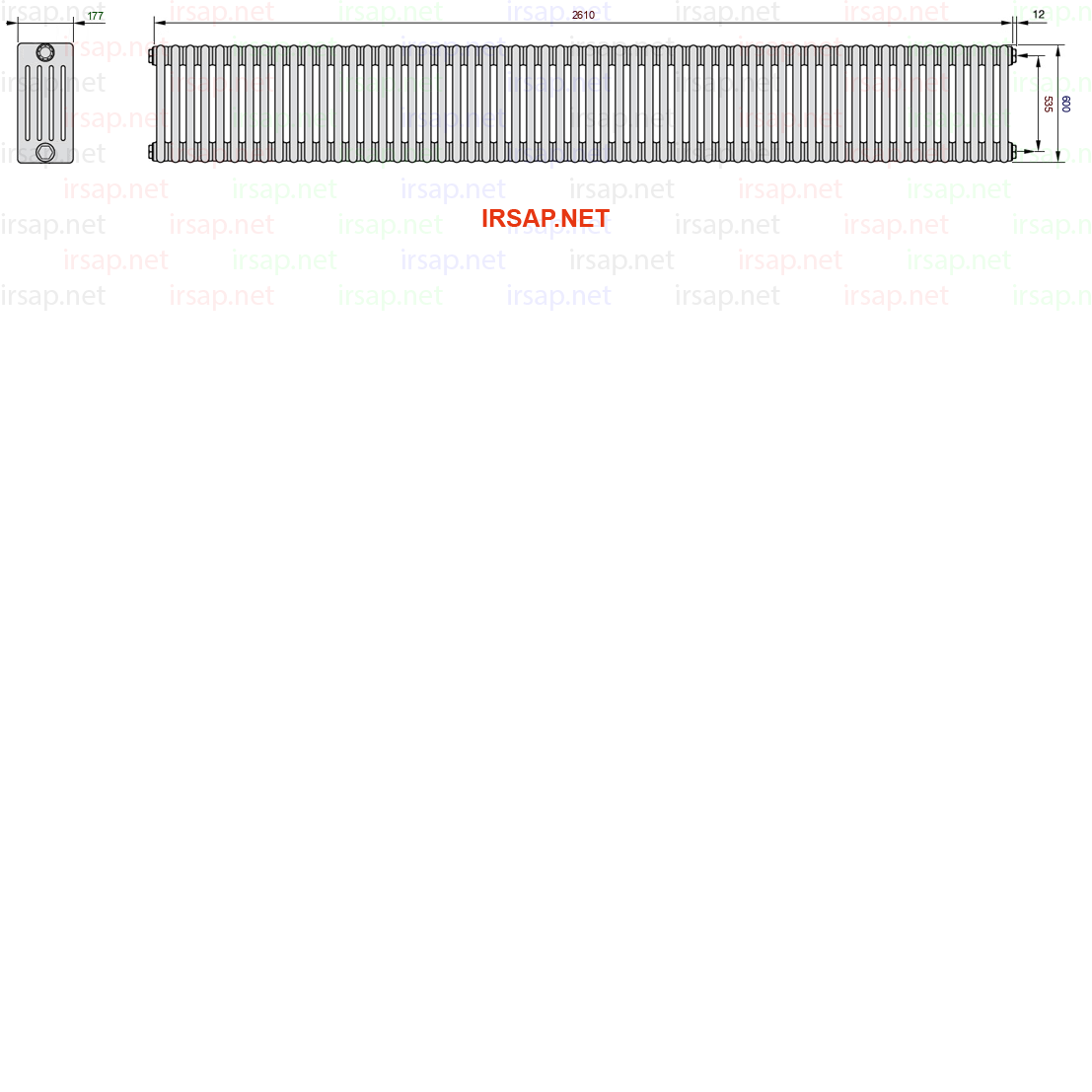 Радиатор IRSAP Tesi 50600/58 T30 CL 01